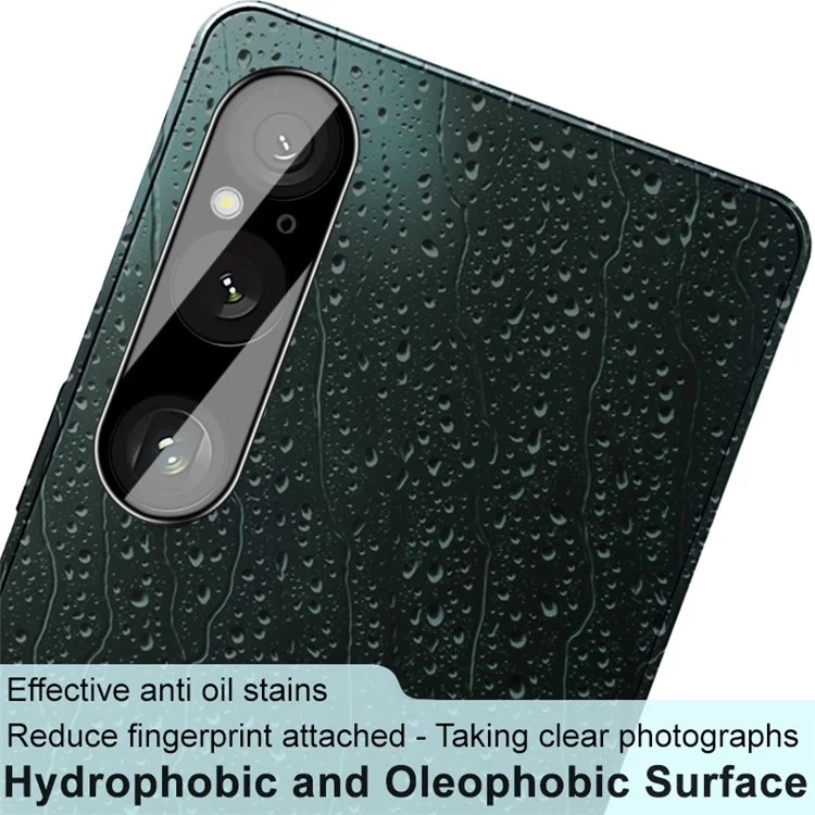 IMAK For Sony Xperia 1 VI Tempered Glass Camera Lens Protector Anti-Scratch (Black Version)