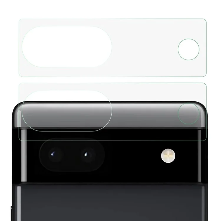 2Pcs / Set Camera Lens Protector for Google Pixel 7 5G, 2.5D Arc Edge Tempered Glass Ultra Clear Anti-scratch Lens Film
