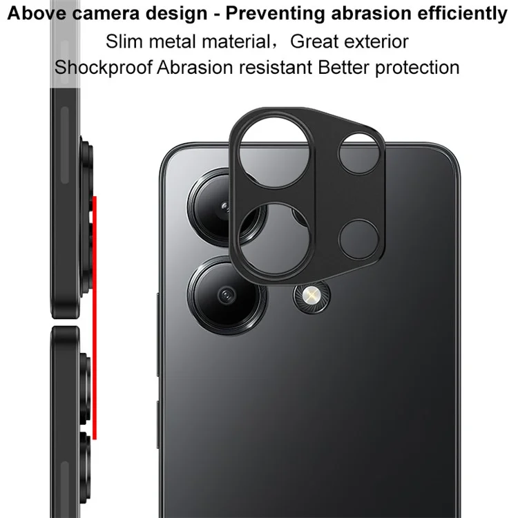 IMAK For Xiaomi Redmi Note 13 4G Metal Camera Lens Protector Rear Lens Cover