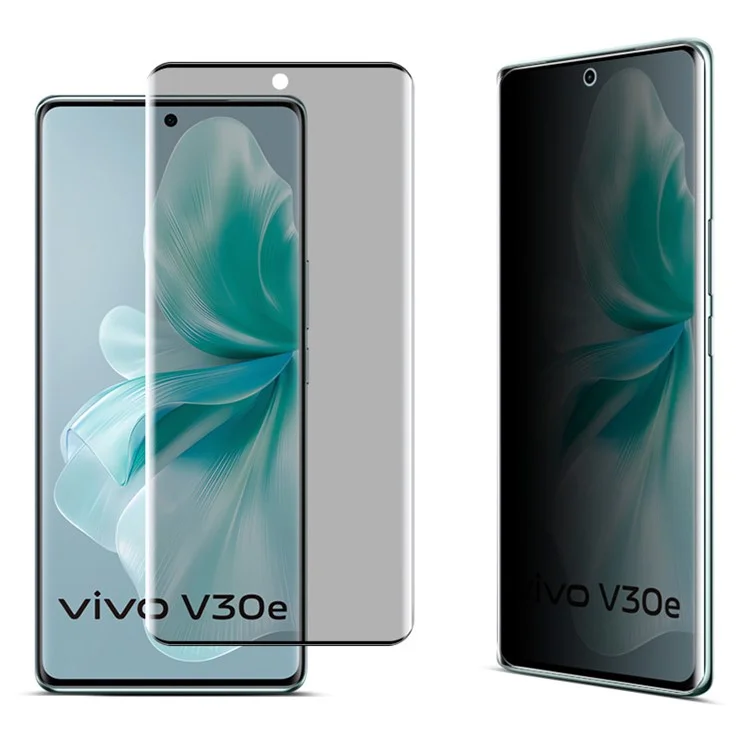 IMAK para vivo V30e 5G Protector de pantalla de privacidad Película de vidrio templado curva 3D (sin versión de borde)