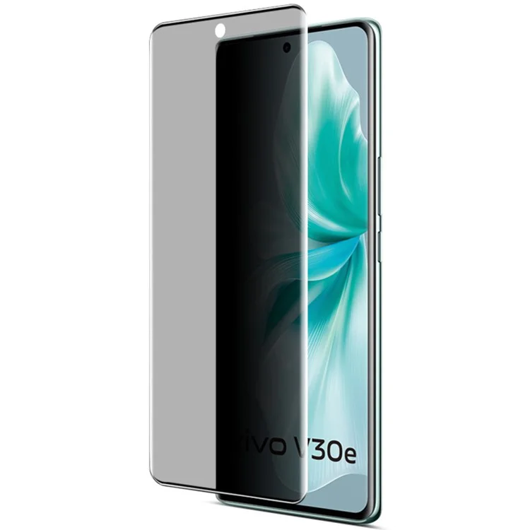 IMAK para vivo V30e 5G Protector de pantalla de privacidad Película de vidrio templado curva 3D (sin versión de borde)