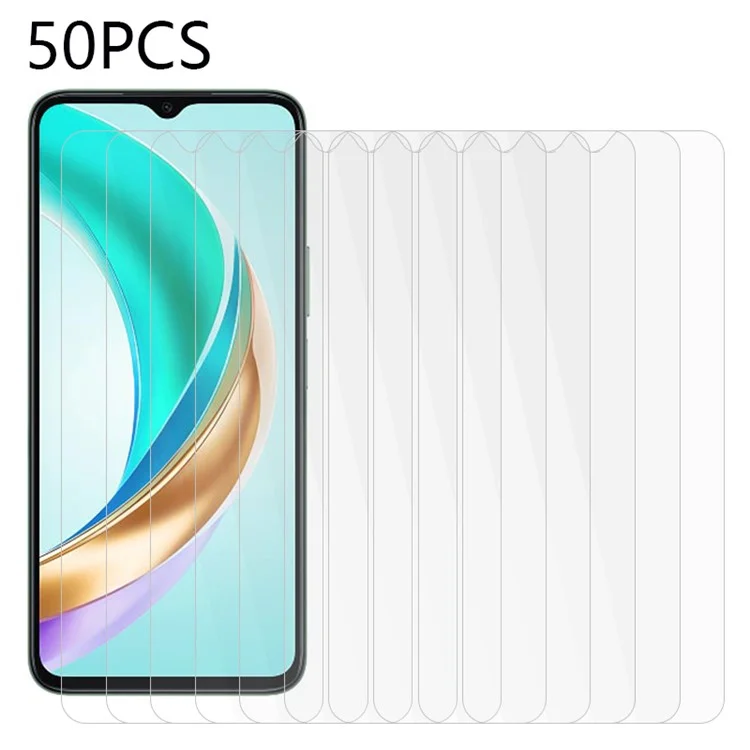 50PCS For Honor X6b 4G Screen Protector 2.5D Shatter-Proof Tempered Glass Film 0.3mm