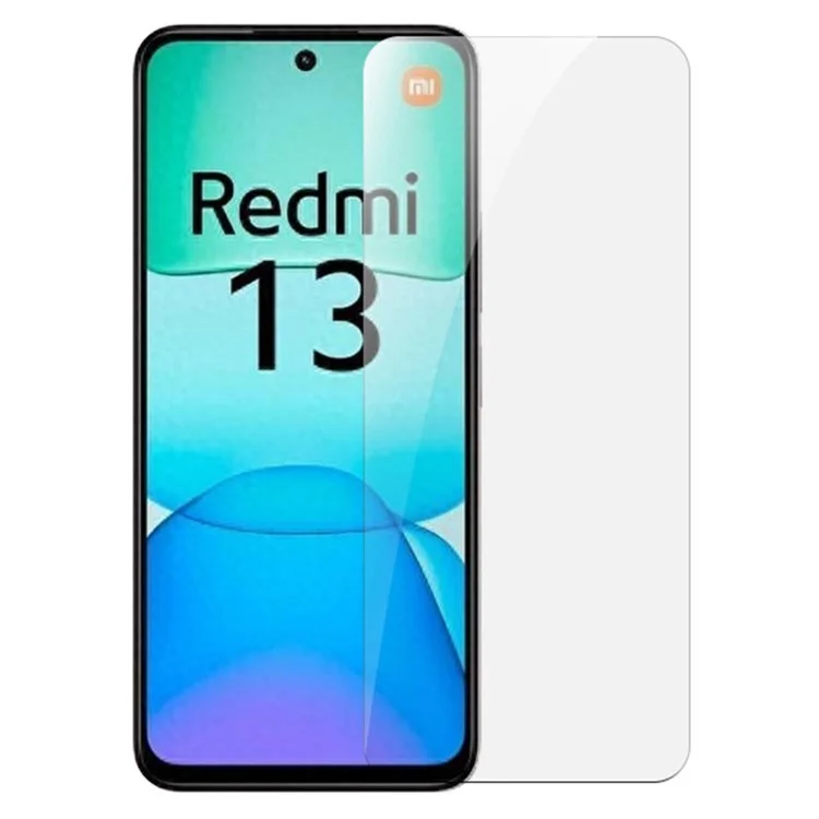 RURIHAI per Xiaomi Redmi 13 5G / 13 4G Pellicola Protettiva Schermo in Vetro di Alluminio-Silicio ad Alta Resistenza 0,26 mm con Bordo 2,5D