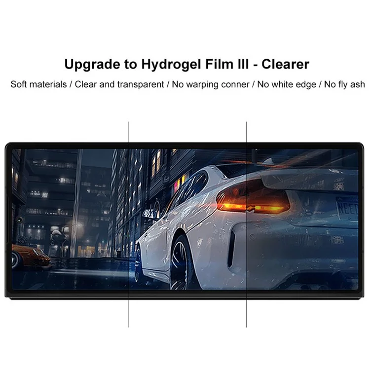 Film en hydrogel III IMAK pour Samsung Galaxy Z Fold6 5G Protecteur d'écran en TPU souple avec film extérieur clair, film intérieur