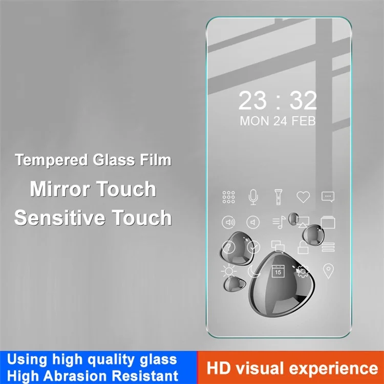 IMAK H-Serie für Xiaomi Redmi 13 5G / 13 4G / Note 13R 5G / Poco M6 4G Bildschirmschutz Gehärtetes Glas Film