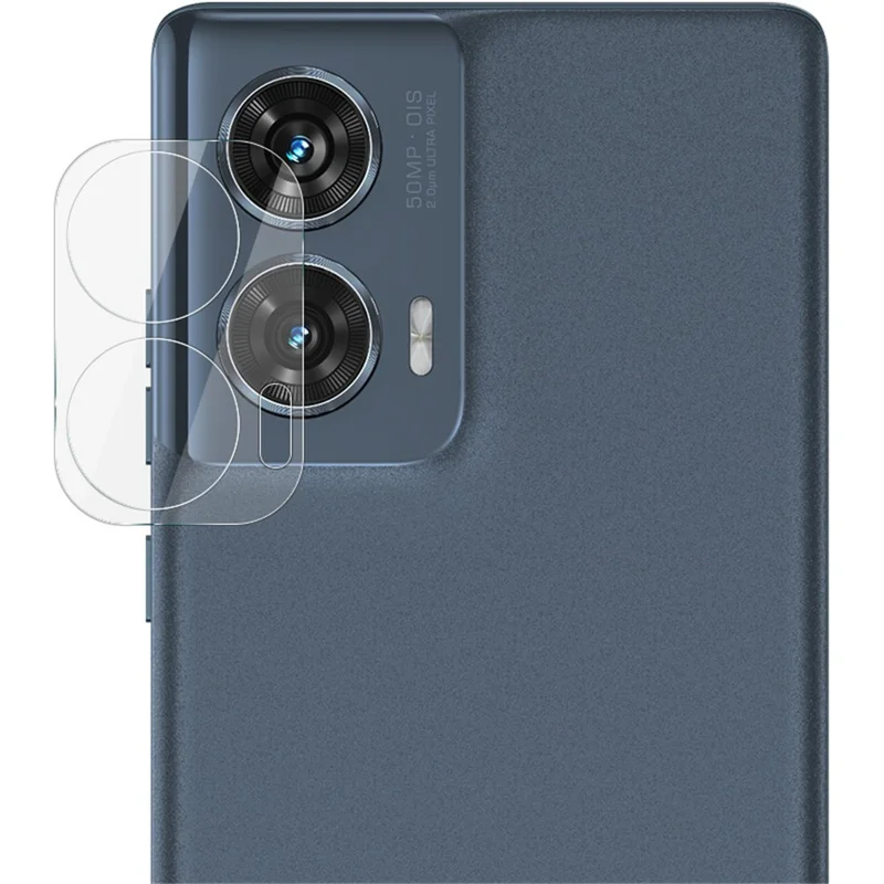IMAK For Motorola Edge 50 Fusion 5G Tempered Glass Camera Lens Protector + Acrylic Lens Cap