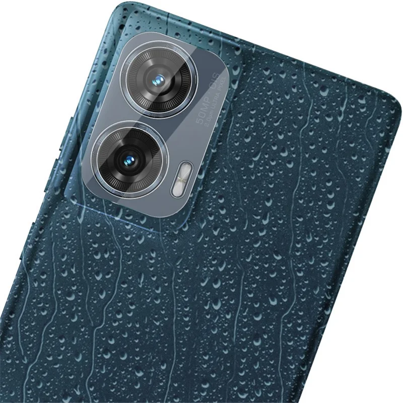 IMAK For Motorola Edge 50 Fusion 5G Tempered Glass Camera Lens Protector + Acrylic Lens Cap