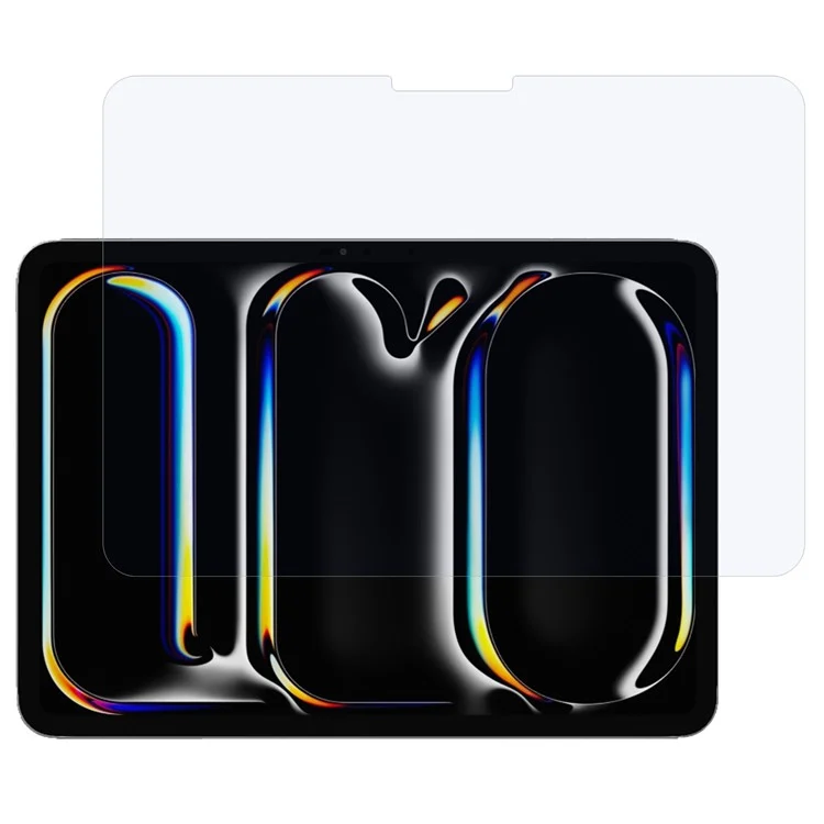 Para iPad Pro 11 (2024) Protetor de Tela de Vidro Temperado 0,3mm Borda Curva Anti-Raios Azuis Filme de Tela Transparente