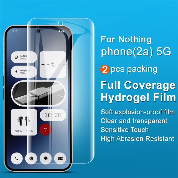 IMAK 2Pcs / Set Hydrogel Film III For Nothing Phone (2a) Plus / Phone (2a) Screen Protector TPU Film Scratchproof, Bubble Free
