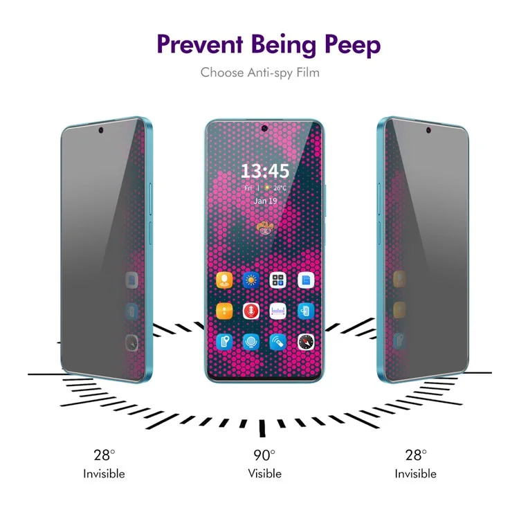 ENKAY HAT PRINCE Para Honor 90 GT 5G Anti-Spy High Aluminium-Silicon Glass Screen Protector