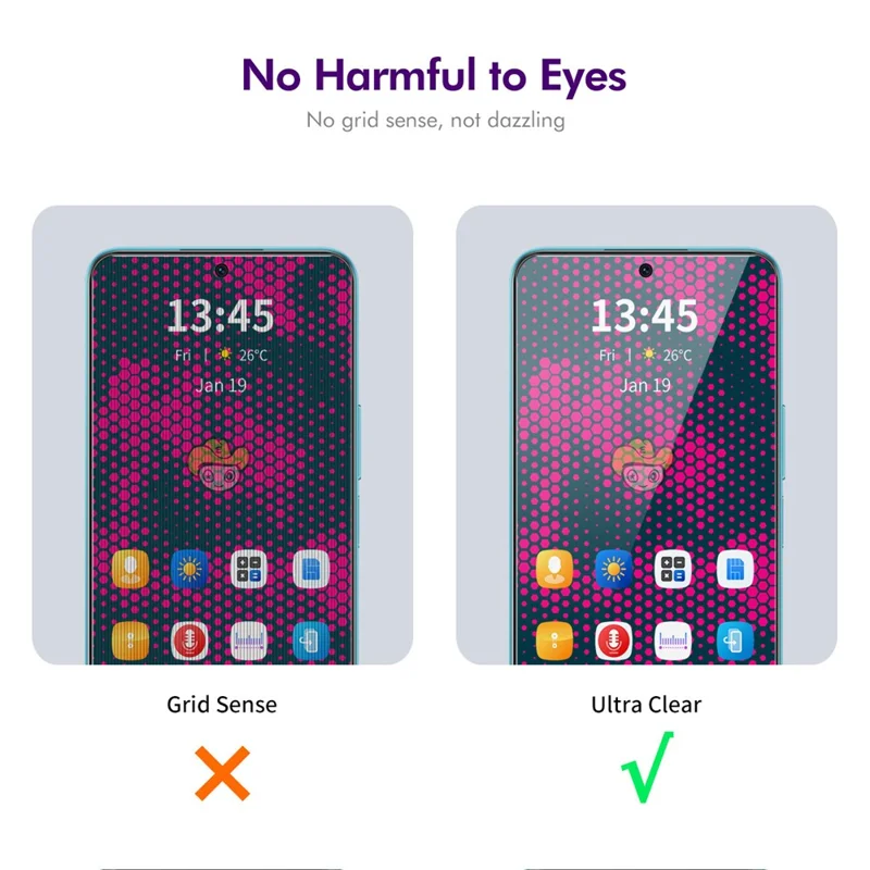 ENKAY HAT PRINCE 5Pcs For Honor X8 4G 28-Degree Anti-Spy Screen Protector Full Coverage