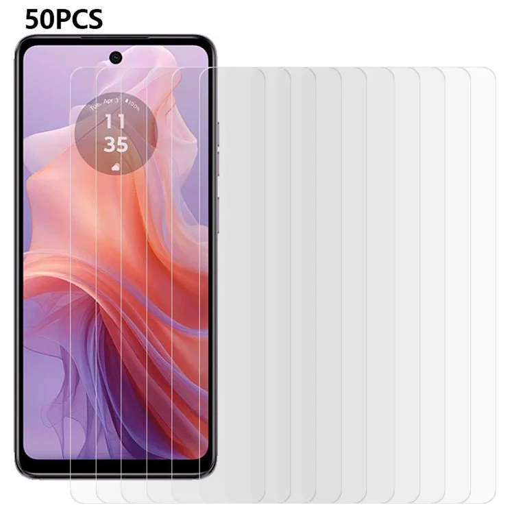 50PCS For Motorola Moto E14 4G / G04 4G / G04s 4G / G24 4G Screen Protector Tempered Glass Film 0.3mm Ultra Thin 2.5D Edge