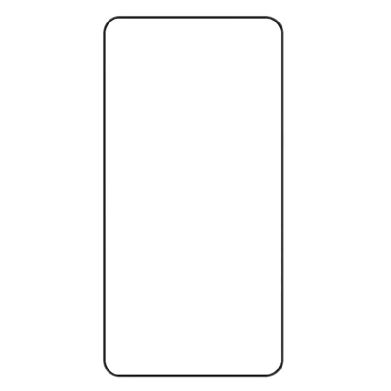 AMORUS For Samsung Galaxy S24 FE Full Screen Protector Silk Printing Tempered Glass Film - Black