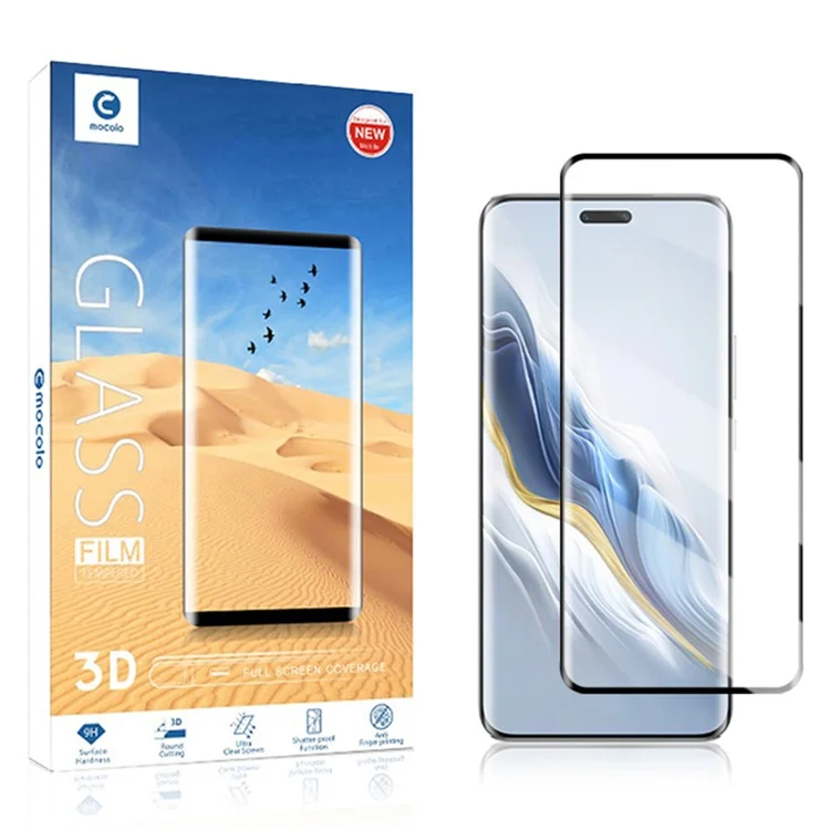 MOCOLO 25Pcs For Honor Magic6 Pro 5G Full Screen Protector 3D Curved Tempered Glass Full Glue Film