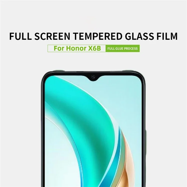 MOFI JK Series-1 for Honor X6b 4G Screen Protector High Aluminum-Silicon Glass Film Full Glue