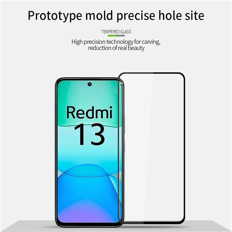 PINWUYO JK Series-2 для Xiaomi Redmi 13 5G / 13 4G Full Screen Protector Full Glue Anti-Explosion Film