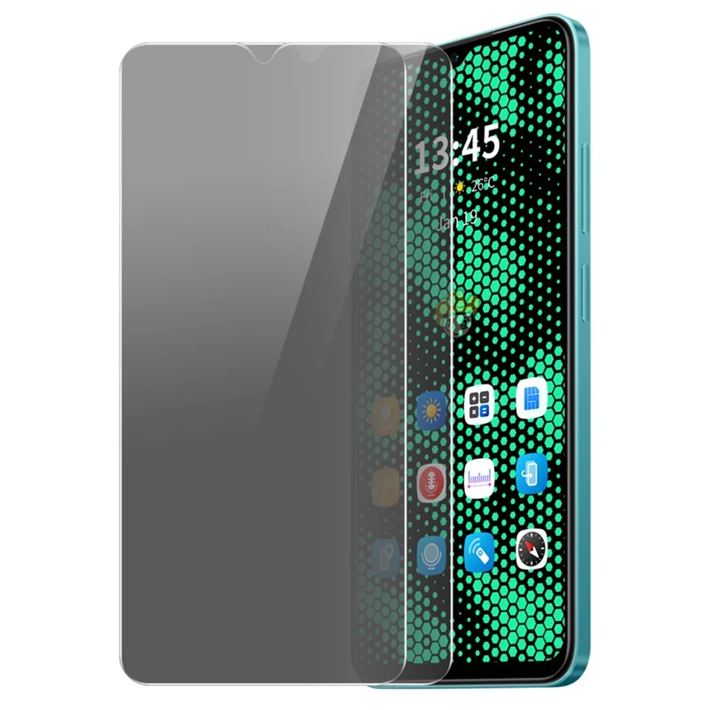 ENKAY HAT PRINCE 2Pcs For Xiaomi Poco C51 4G / C50 4G Anti-Spy Anti-Glare Full Screen Protector