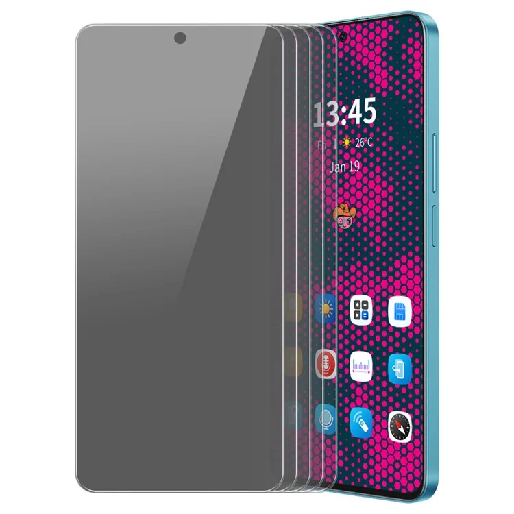 ENKAY HAT PRINCE 5Pcs For Motorola Moto G54 5G / G54 Power 5G Anti-Spy Film Full Cover Screen Protector