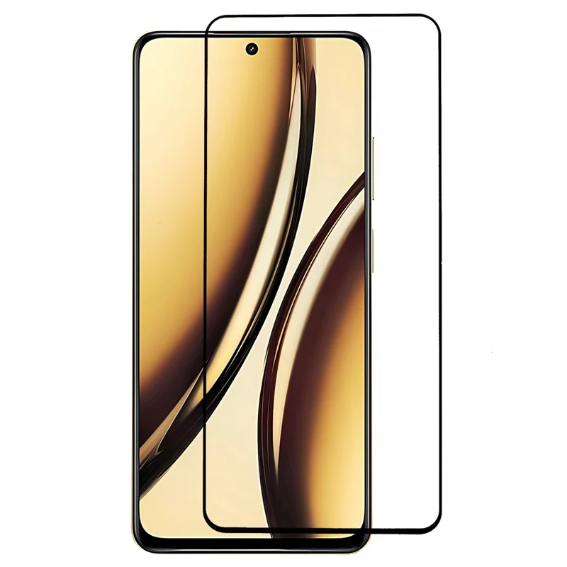 For Realme Narzo N65 5G Tempered Glass Full Screen Protector Full Glue Silk Printing