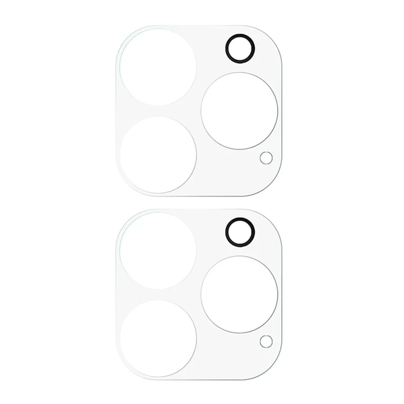 2Pcs For iPhone 16 Pro / 16 Pro Max Camera Lens Protector 3D Arc Edge Tempered Glass Lens Film