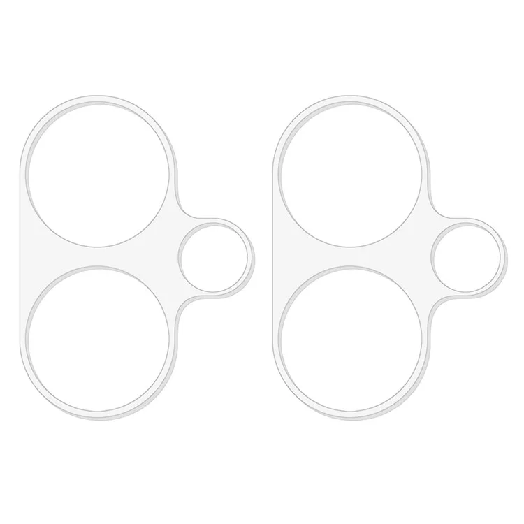 2 pièces pour Xiaomi Redmi 13 5G / 13 4G / Redmi Note 13R 5G Protecteur d'objectif de caméra Verre trempé 3D Film
