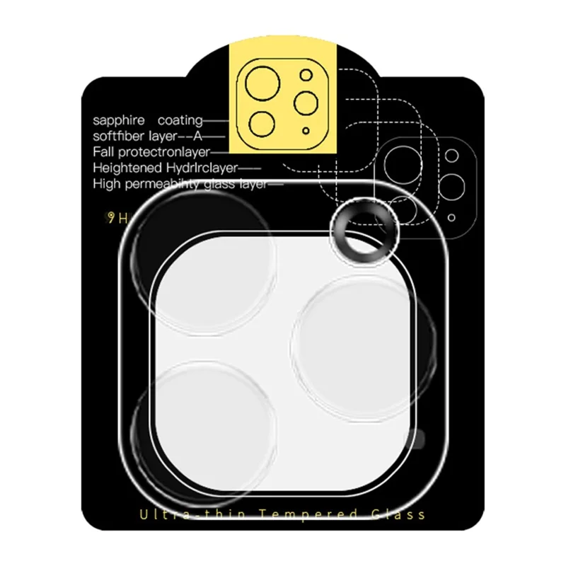RURIHAI For iPhone 16 Pro / 16 Pro Max 3D Camera Lens Protector Anti-Scratch Rear Lens Film