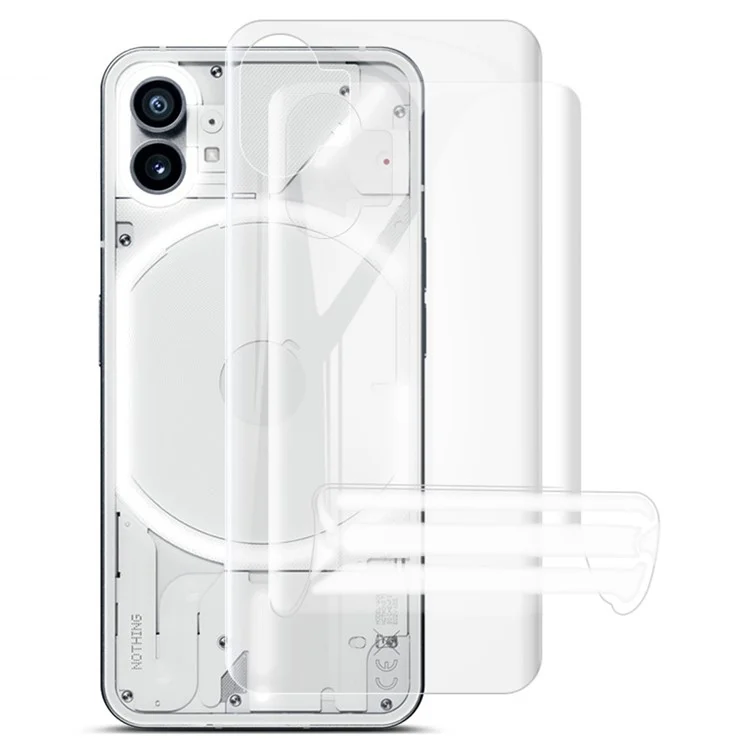 IMAK 2Pcs / Set Hydrogel Film III Full Coverage Back Protector for Nothing phone (1) 5G, TPU Transparent Phone Protective Film