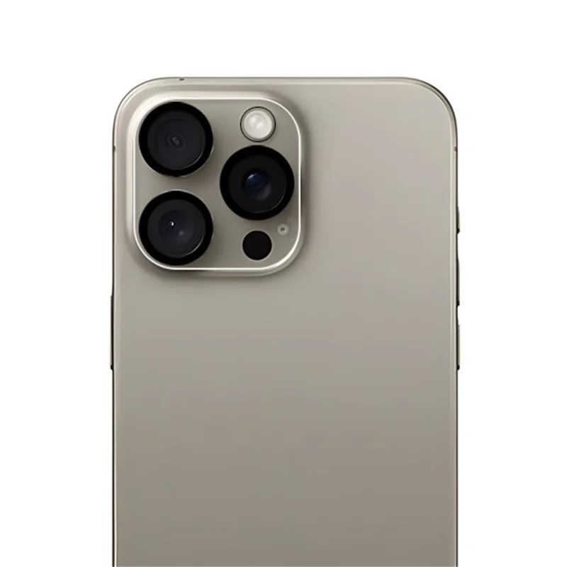 RURIHAI For iPhone 16 Pro Max / 16 Pro Camera Lens Protector Built-In 3 Night Circle Not Affect Night Shots
