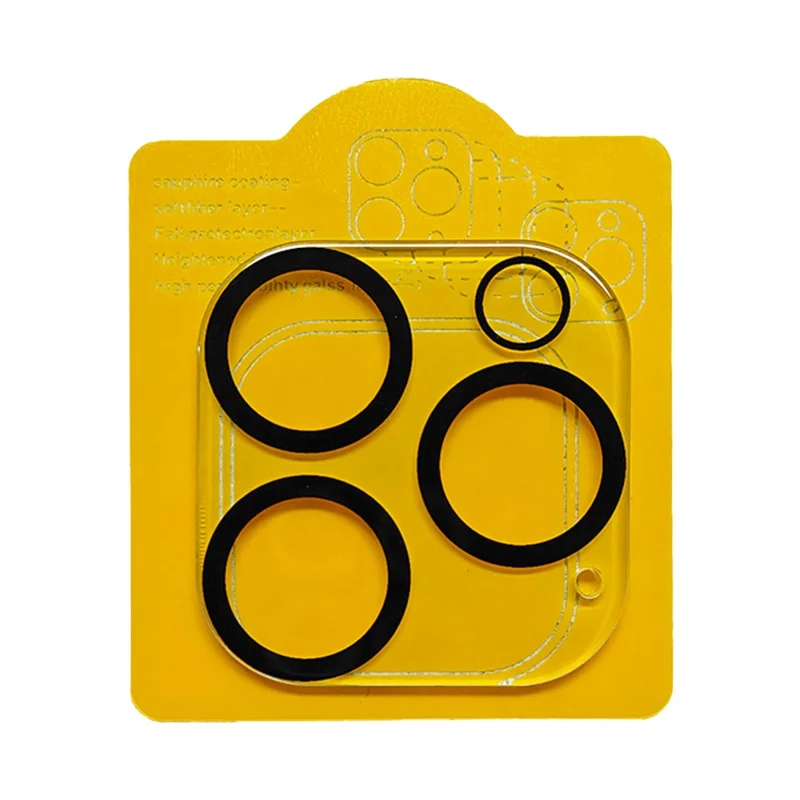 RURIHAI For iPhone 16 Pro Max / 16 Pro Camera Lens Protector Built-In 3 Night Circle Not Affect Night Shots
