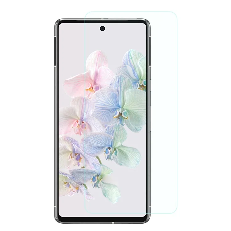 Protezione dello schermo 2.5D Arc Edge per Google Pixel 7 5G, vetro temperato ad alta resistenza in alluminio-silicio, pellicola antiesplodente ad alta definizione