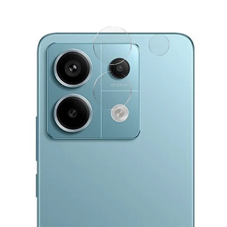 RURIHAI 1 Set Pour Xiaomi Redmi Note 13 Pro 4G / Note 13 Pro+ 5G Protecteur d'objectif de caméra Anti-rayures
