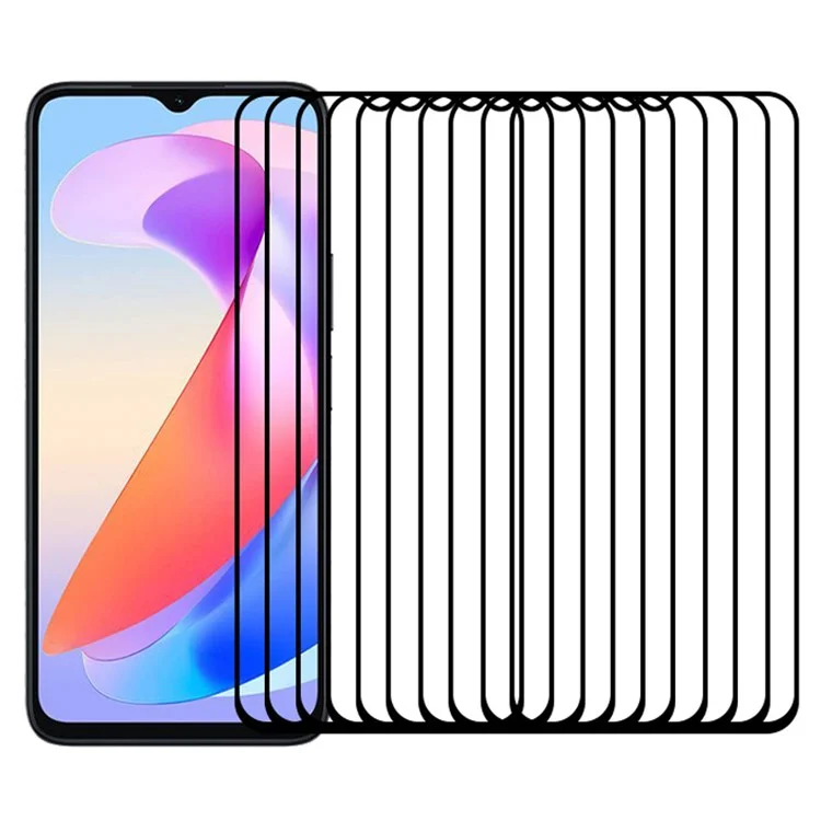 RURIHAI 10Pcs For Honor X6b 4G Screen Protector High Aluminum-Silicon Glass Film
