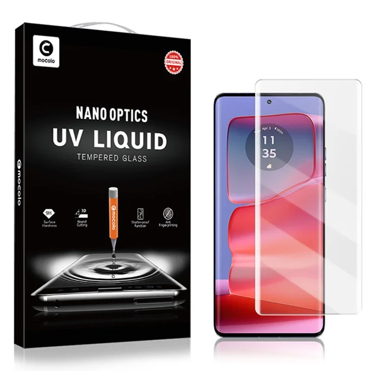 MOCOLO For Motorola Edge 50 Ultra 5G / Moto X50 Ultra 5G / Edge 50 Pro 5G Screen Protector UV Liquid Curved Tempered Glass Film
