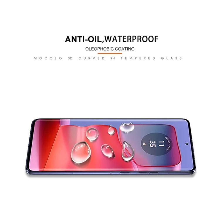 MOCOLO For Motorola Edge 50 Ultra 5G / Moto X50 Ultra 5G / Edge 50 Pro 5G Screen Protector UV Liquid Curved Tempered Glass Film