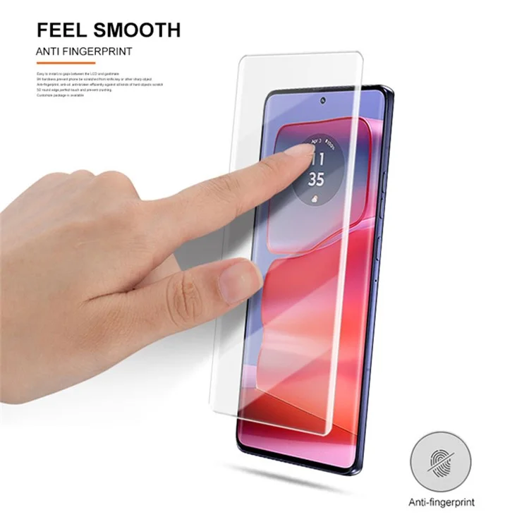 MOCOLO For Motorola Edge 50 Ultra 5G / Moto X50 Ultra 5G / Edge 50 Pro 5G Screen Protector UV Liquid Curved Tempered Glass Film