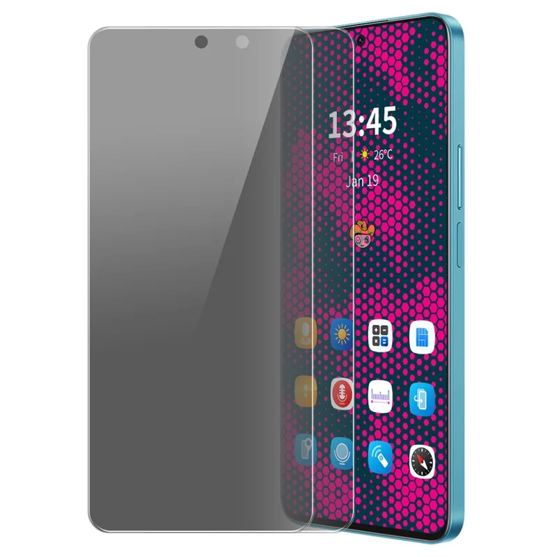 ENKAY HAT PRINCE 2Pcs For Infinix Hot 12 4G Privacy Screen Protector Full Glue Anti-Spy 