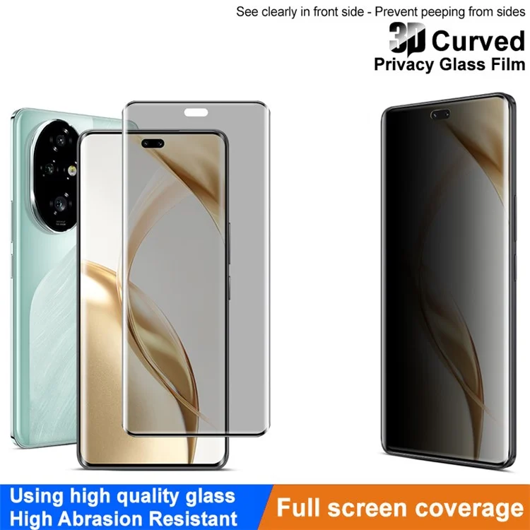 IMAK For Honor 200 Pro 5G Anti-Spy Tempered Glass Full Screen Protector 3D Curved Edge