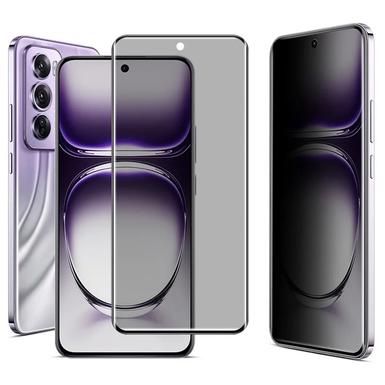 IMAK Pour Oppo Reno12 5G (Chine) / Reno12 Pro 5G (Chine) Protecteur d'écran anti-espion full screen 3D incurvé