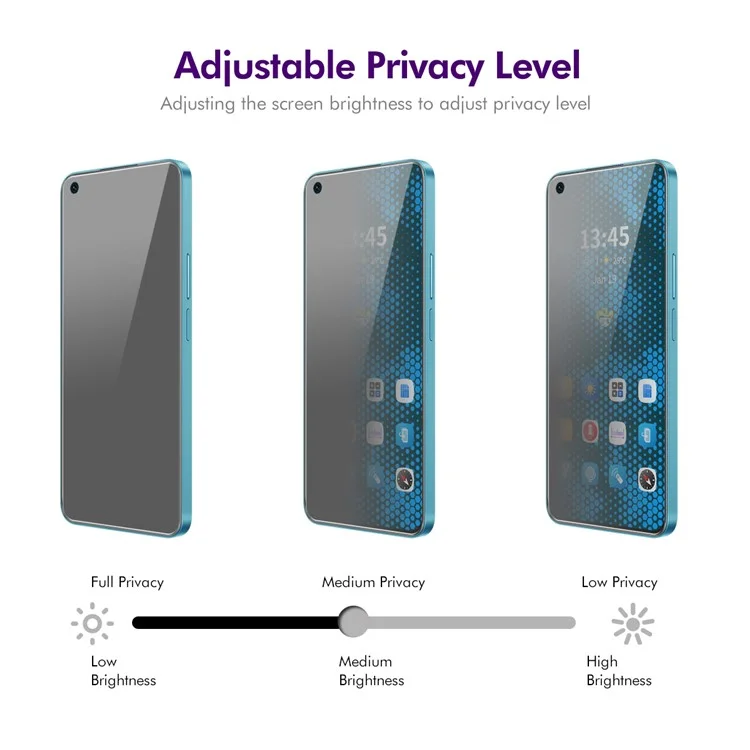 ENKAY HAT PRINCE 5Pcs Per Oppo A78 4G Protezione Dello Schermo Antispionaggio Trasparente Tocco Morbido