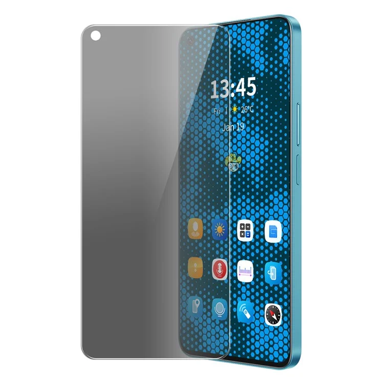 ENKAY HAT PRINCE Pour OnePlus Nord 2T 5G Protecteur d'écran de confidentialité Film transparent anti-espion HD