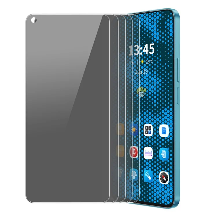 ENKAY GORRA PRÍNCIPE 5 uds. para Realme 9 Pro+ 5G Protector de pantalla resistente a los arañazos Anti-espía