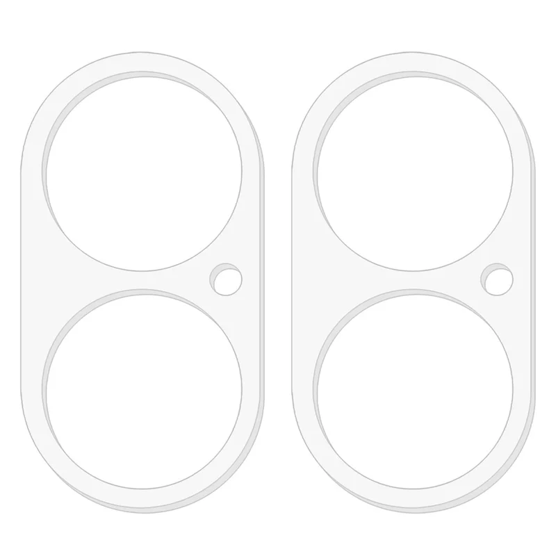 2Pcs For iPhone 16 / 16 Plus Camera Lens Protector 3D Arc Edge Tempered Glass Lens Film
