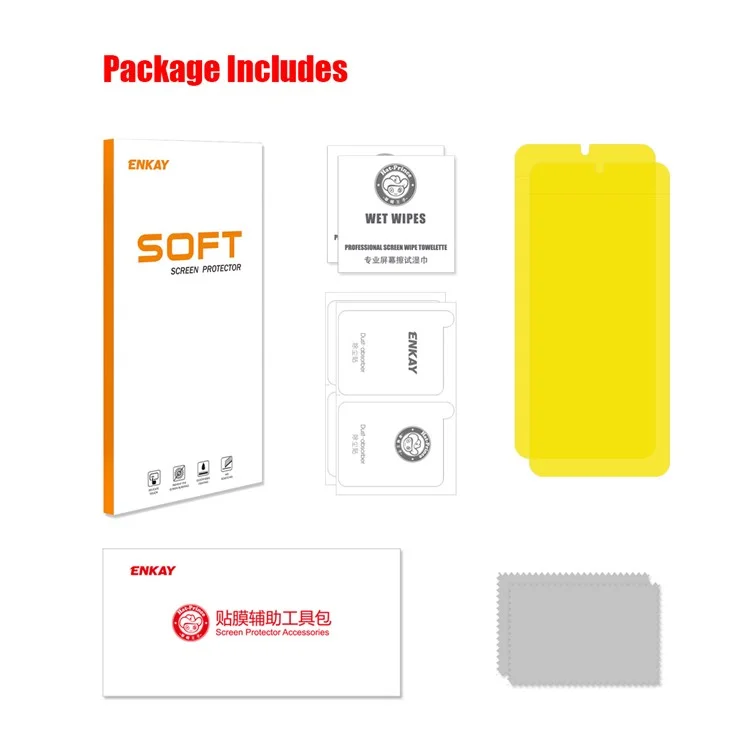 ENKAY HAT PRINCE 2PCS Pour Oppo Reno11 F 5G Full Glue Screen Protector TPE+PET+TPU Film Hydrogel