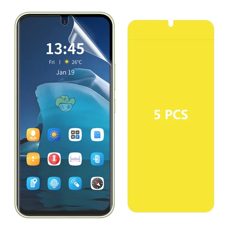 ENKAY HAT PRINCE 5Pcs For Oppo Reno8 Pro 5G (Global Version) / Reno8 Pro+ 5G (Global Version) Screen Protector TPE+PET+TPU Hydrogel Film