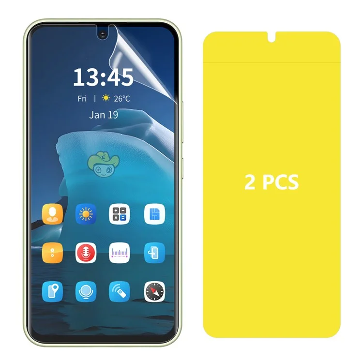 ENKAY HAT PRINCE 2 STÜCK für Samsung Galaxy A55 5G / A35 5G Bildschirmschutz TPE + PET + TPU Hydrogel-Film mit vollständiger Verklebung