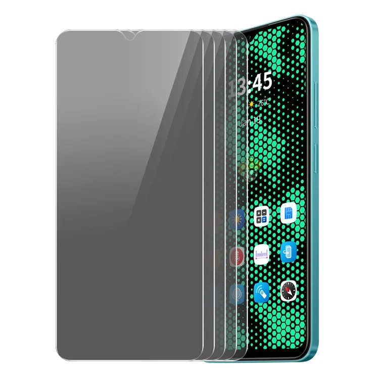 ENKAY HAT PRINCE 5Pcs For itel A70 Anti-Peep Screen Protector Ultra Resistant