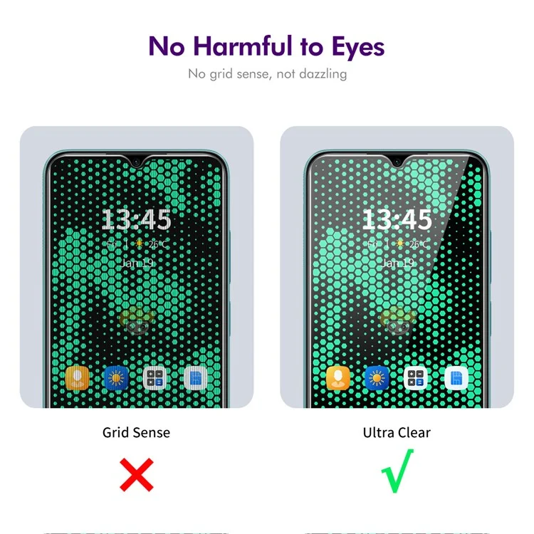 ENKAY HAT PRINCE 5Pcs For itel A70 Anti-Peep Screen Protector Ultra Resistant