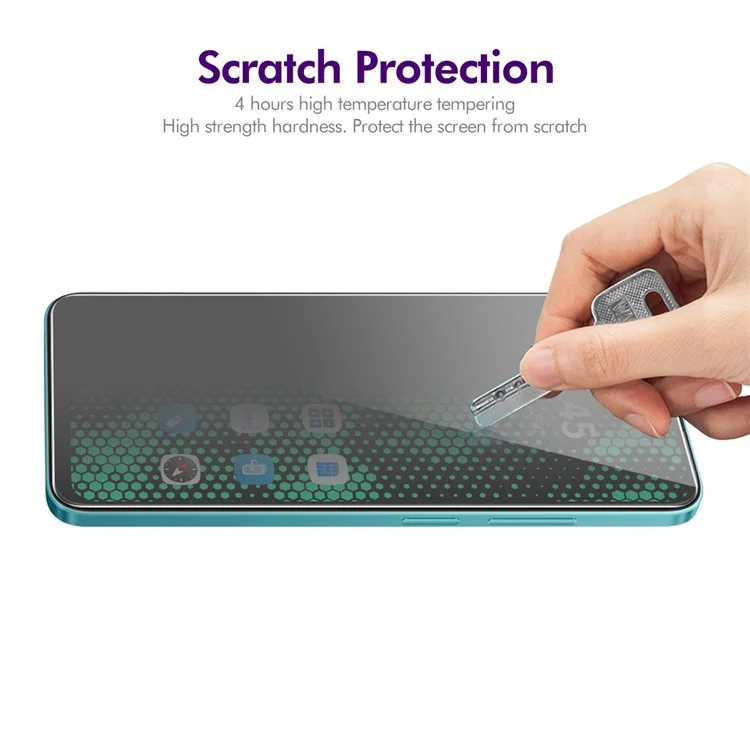 ENKAY HAT PRINCE 5Pcs For itel A70 Anti-Peep Screen Protector Ultra Resistant