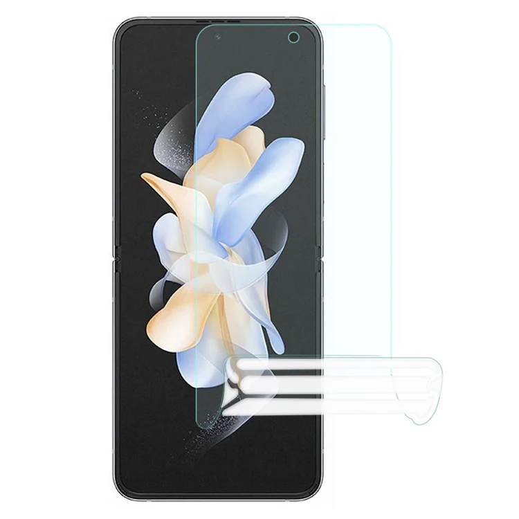 Per Samsung Galaxy Z Flip4 5G 1 Set Front e Back Soft TPU Film Ultra Clear Full Coverage Protective Film