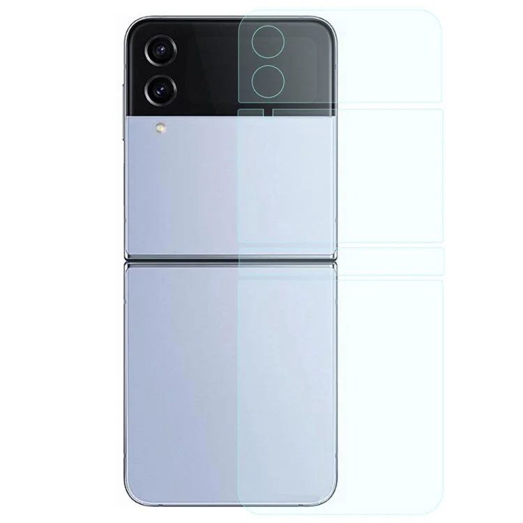 Per Samsung Galaxy Z Flip4 5G 1 Set Front e Back Soft TPU Film Ultra Clear Full Coverage Protective Film